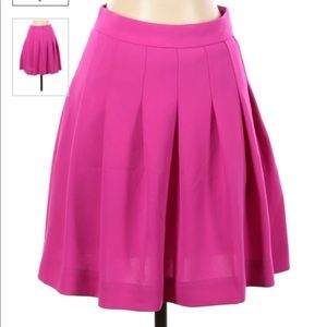 Coral j.crew pleated skirt